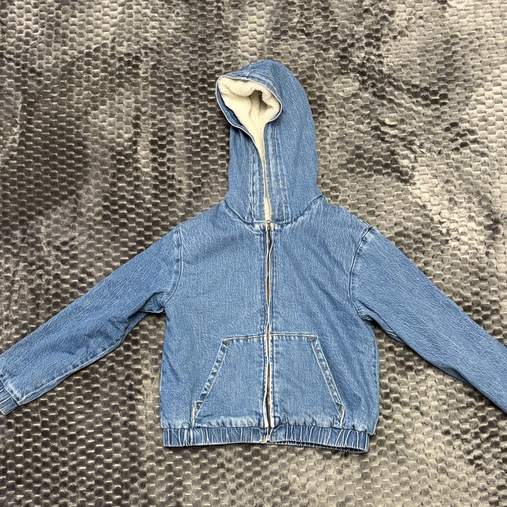 Cat & Jack Blue Denim Jacket with Hood